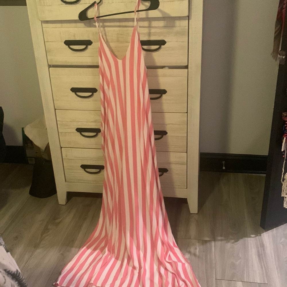 Striped Maxi dress- never worn!